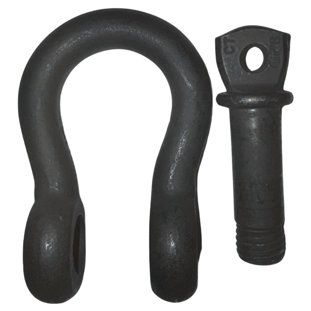 Green Pin Theatre Shackle SC large size with straight collar pin top view - imagen 24
