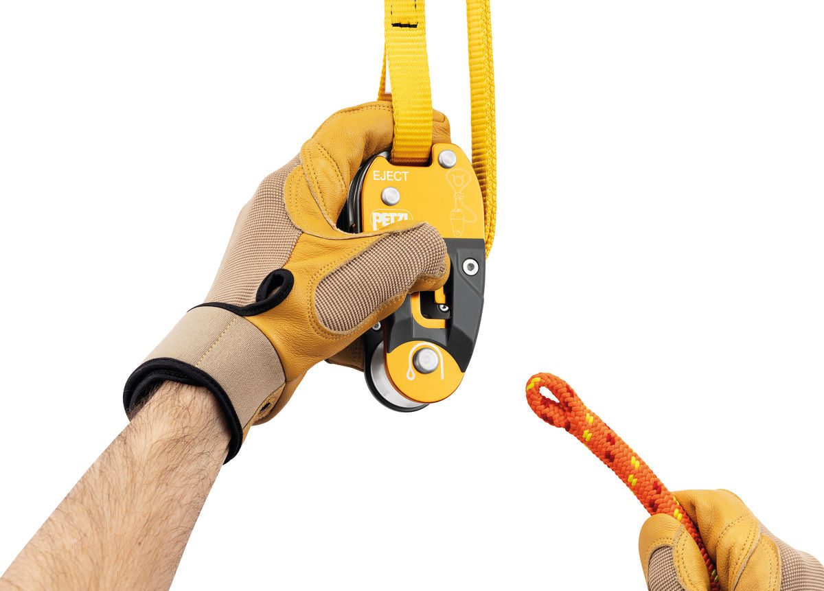 Protector de fricción ajustable Petzl Eject amarillo y negro (Modelo: G001AA00) - imagen 5