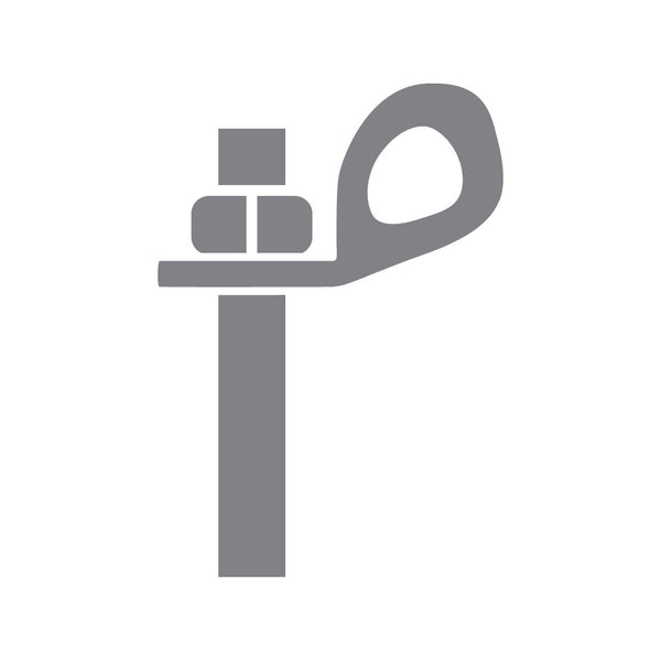 Steel anchor bolt for Petzl hangers