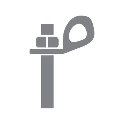 Steel anchor bolt for Petzl hangers