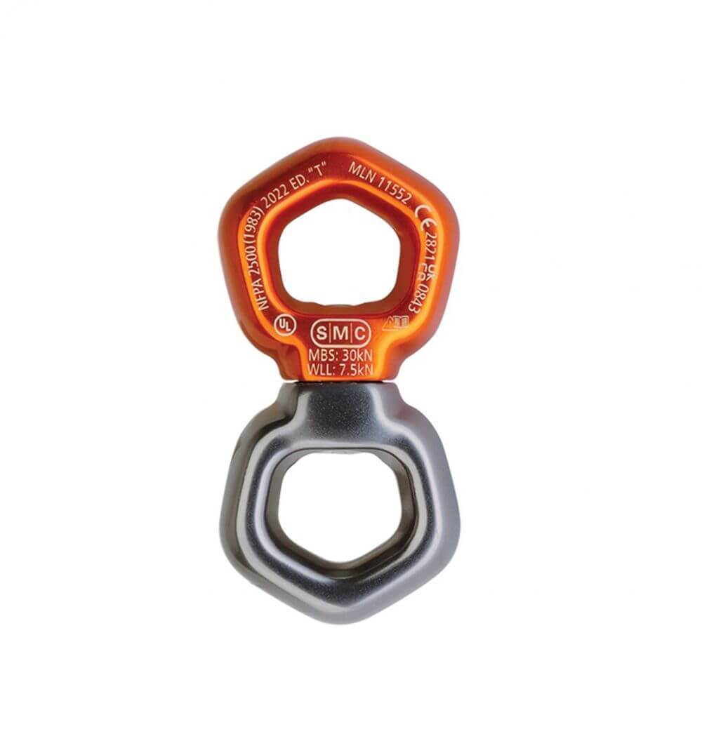 PMI SMC Reactor Swivel– SMC’s Swivel – NFPA rescue swivel is a high-performance product with incredibly smooth action and a beautiful feel and finish. Great for confined space and hauling – Now available at MTN Shop US. - imagen 2