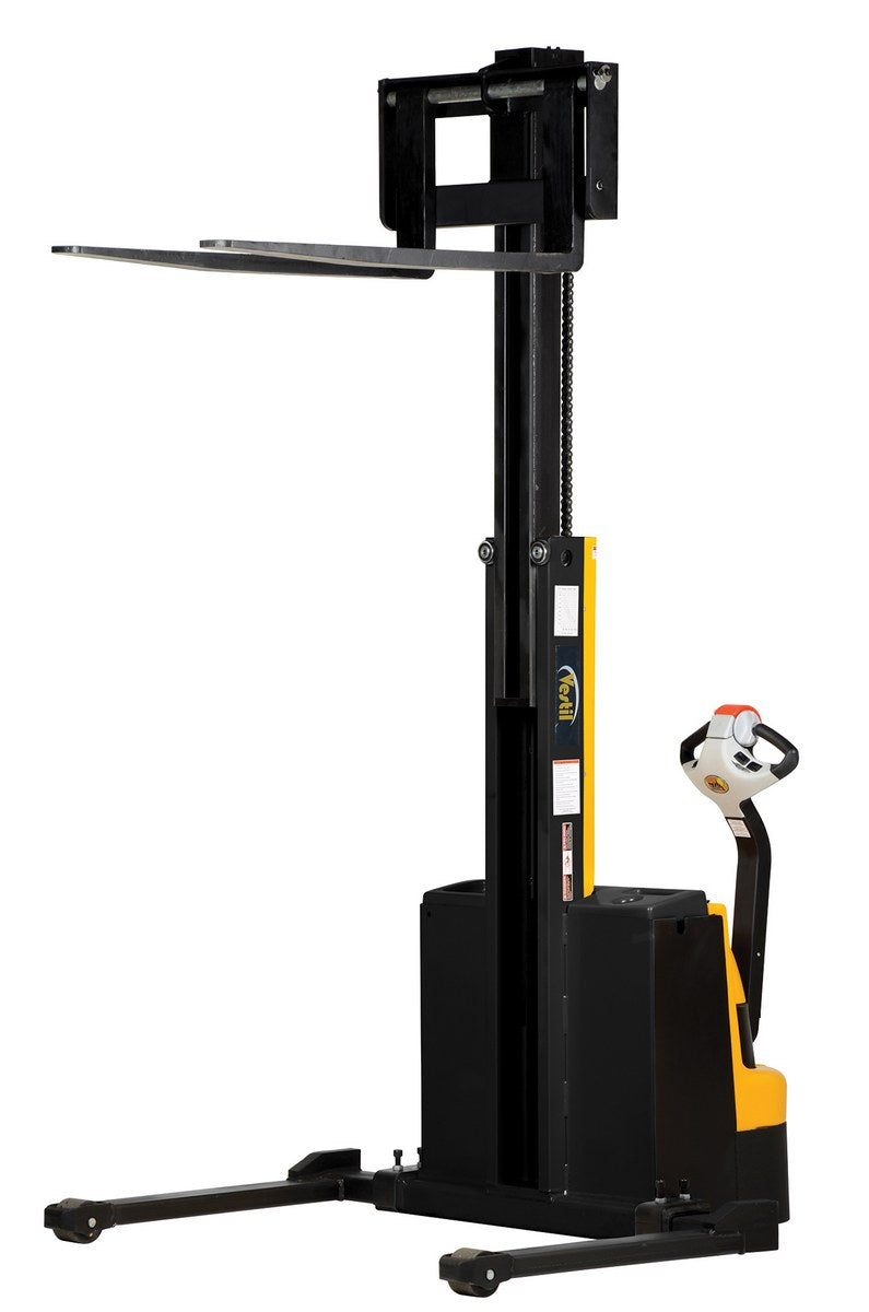 Apiladores de mástil estrecho de Vestil Manufacturing Corp con accionamiento y elevación motorizados: ahora disponibles en MTN Shop US. - imagen 5