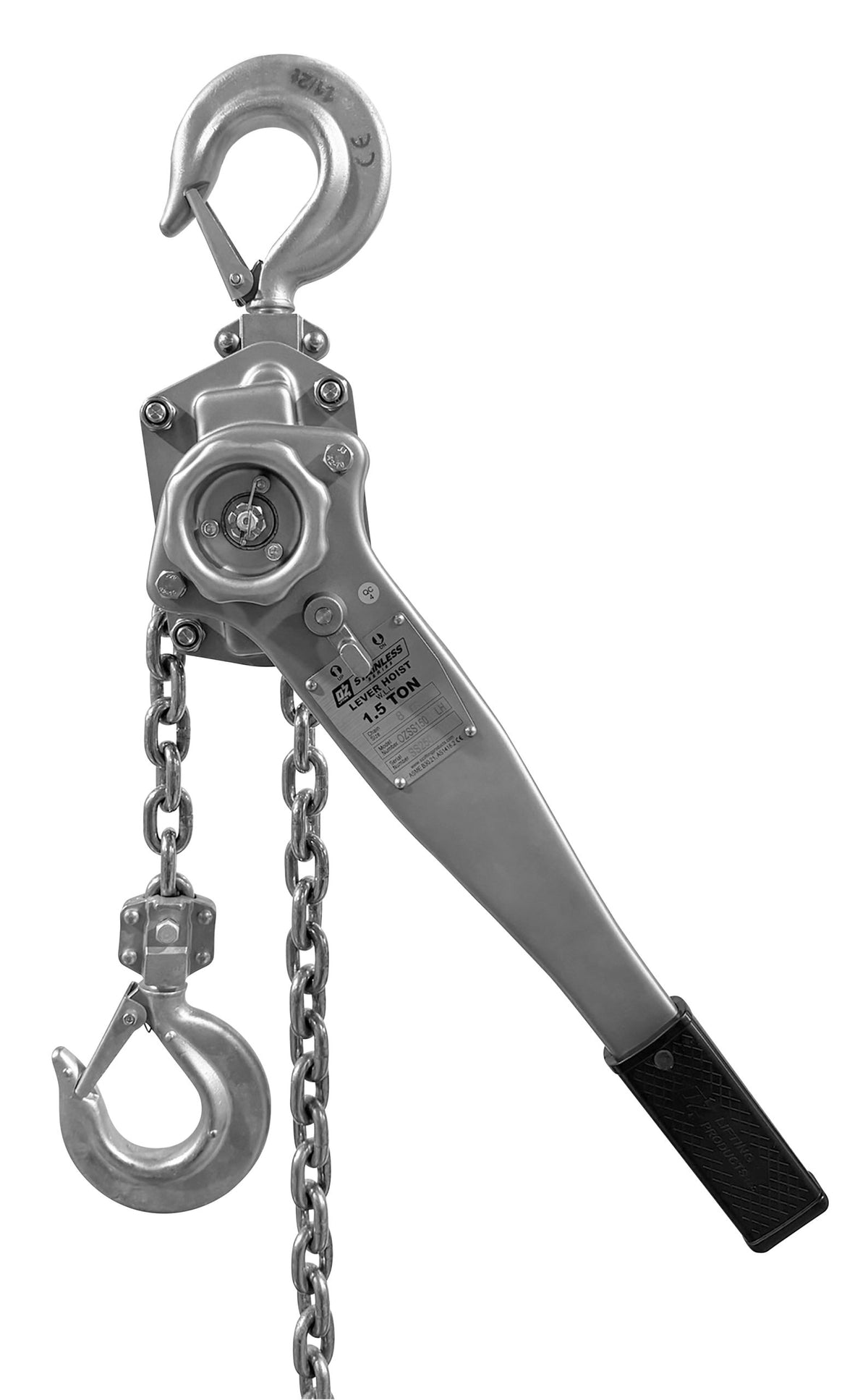 OZ Lifting Stainless Steel Lever Hoist 1.5t - imagen 3