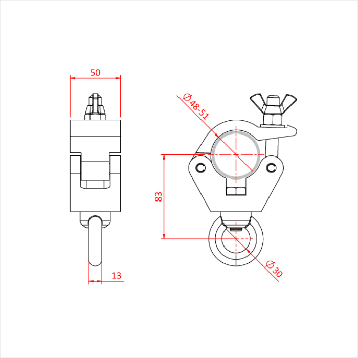 Doughty Hanging Clamp – 340Kg - imagen 3