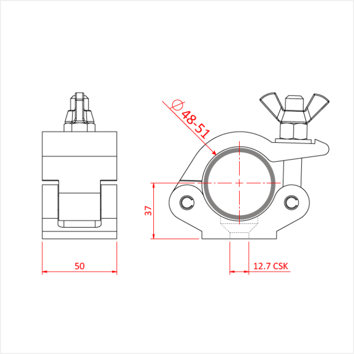Doughty Low Profile Clamp Basic - imagen 3