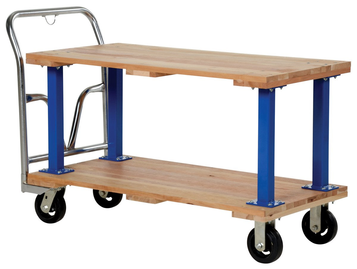 Vestil Manufacturing Corp Double & Triple Decker Hardwood Platform Carts– – Now available at MTN Shop US. - imagen 2