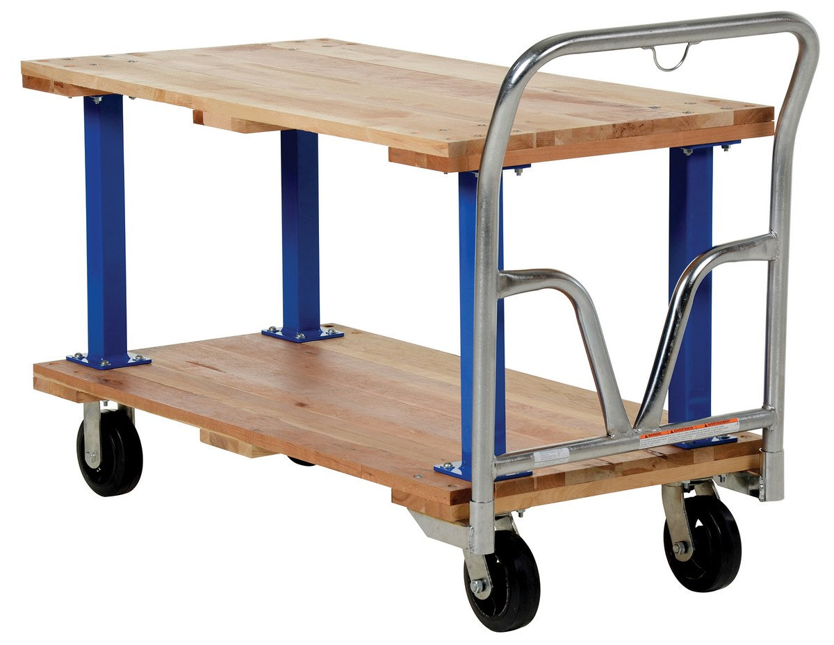 Vestil Manufacturing Corp Double & Triple Decker Hardwood Platform Carts– – Now available at MTN Shop US. - imagen 4