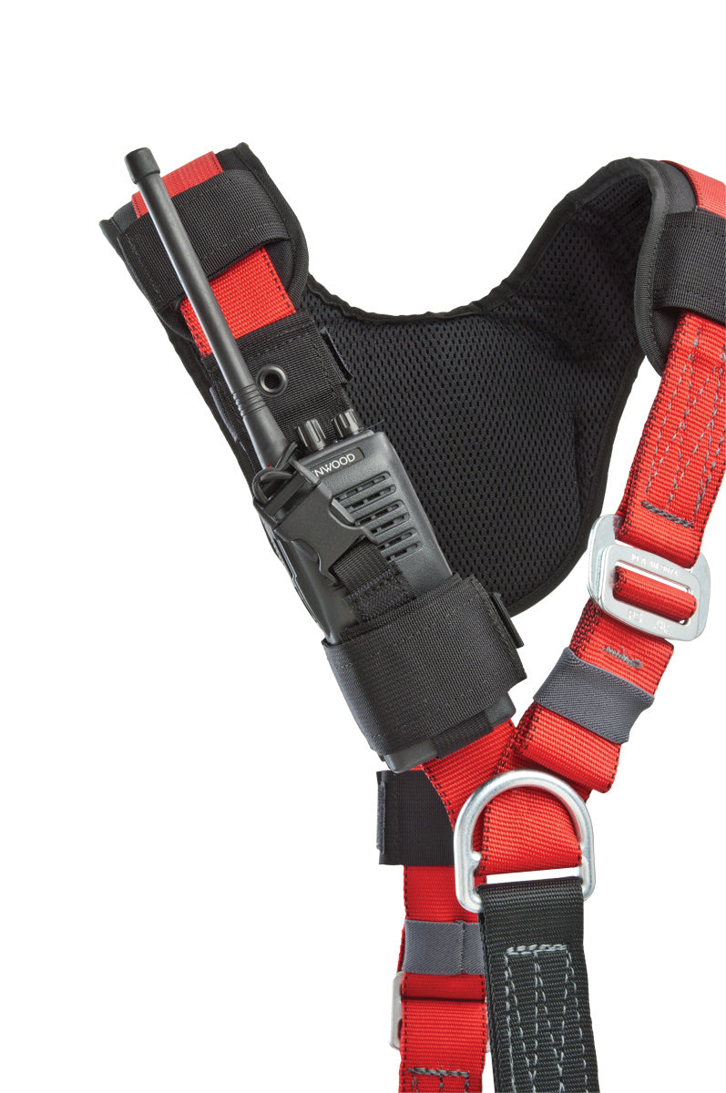 CMC Radio Holster, webbing radio holster for harness or chest rig, detail view - imagen 3