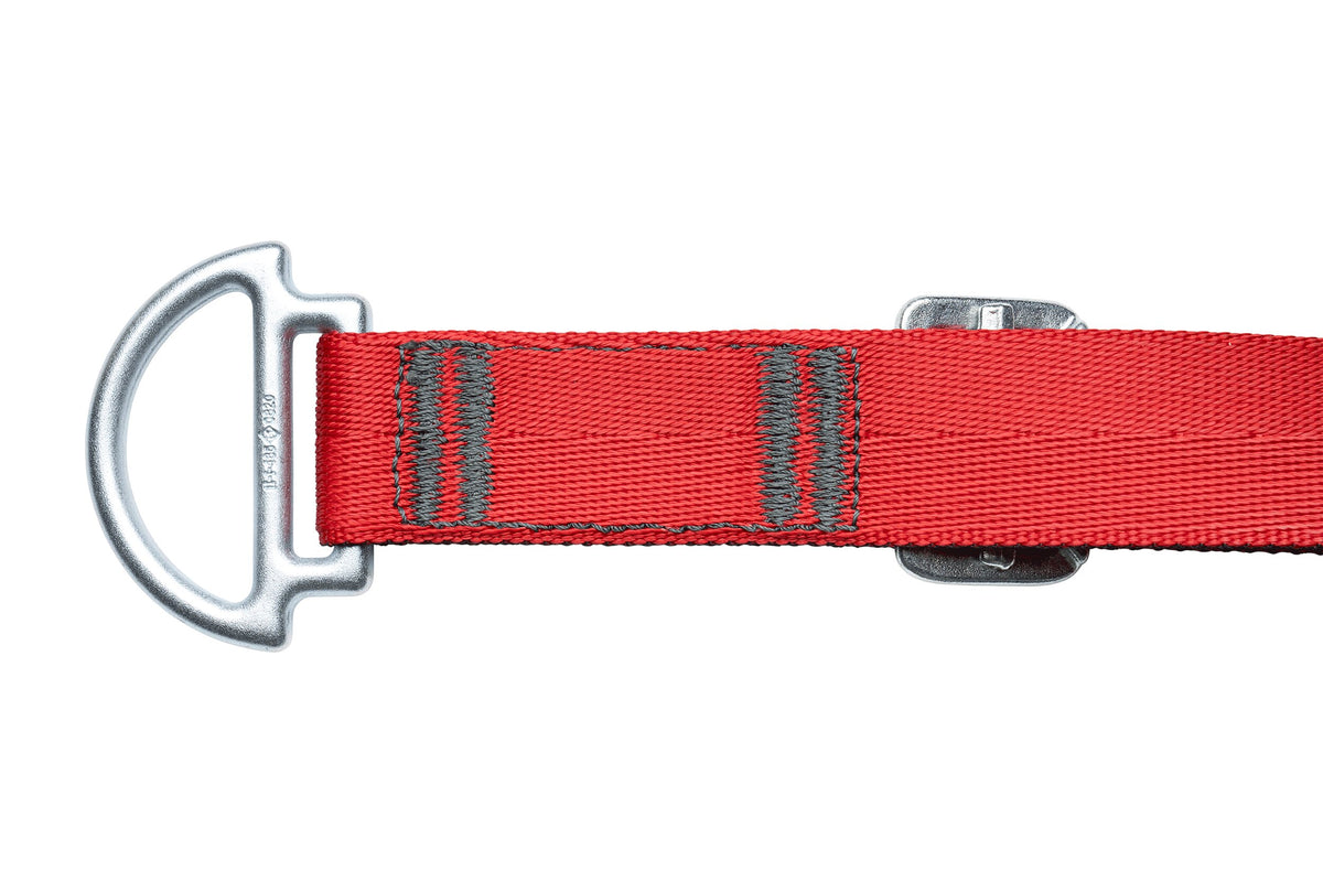 CMC SL Variable Anchor Strap, adjustable webbing anchor strap with steel rings, detail view - imagen 3