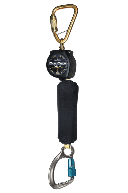 6' Arc Flash Mini Personal SRL with Aluminum Carabiner, Includes Steel Dorsal Connecting Carabiner