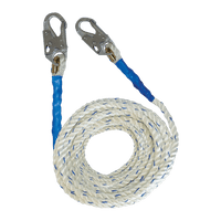 FallTech Premium Polyester Blend Vertical Lifeline with Double-hooks