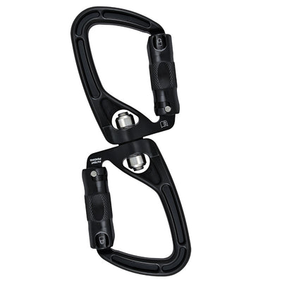 Rock Exotica SwivaBiner (Auto-Lock) – The SwivaBiner features a high-strength bushing that will withstand greater abuse than a bearing. – Now available at MTN Shop US.