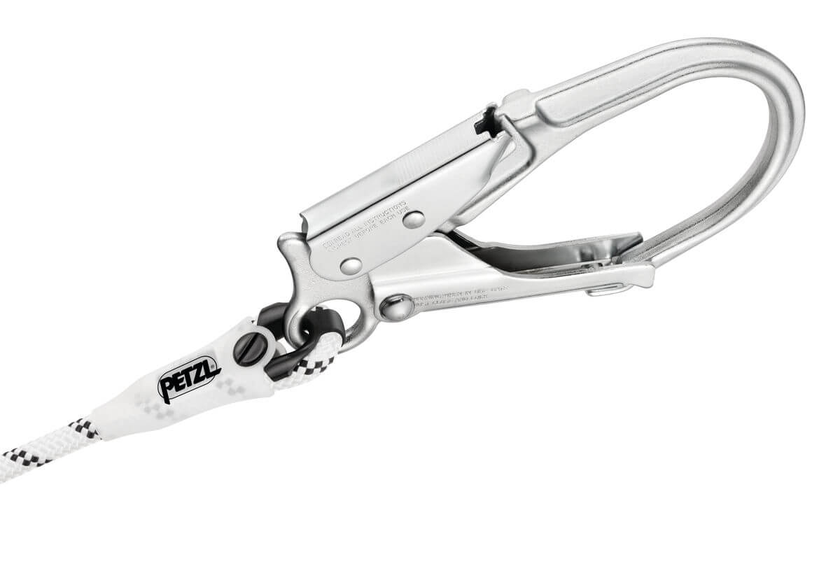 Petzl GRILLON MGO Adjustable Lanyard - MGO Connector With Large Gate Opening - imagen 2