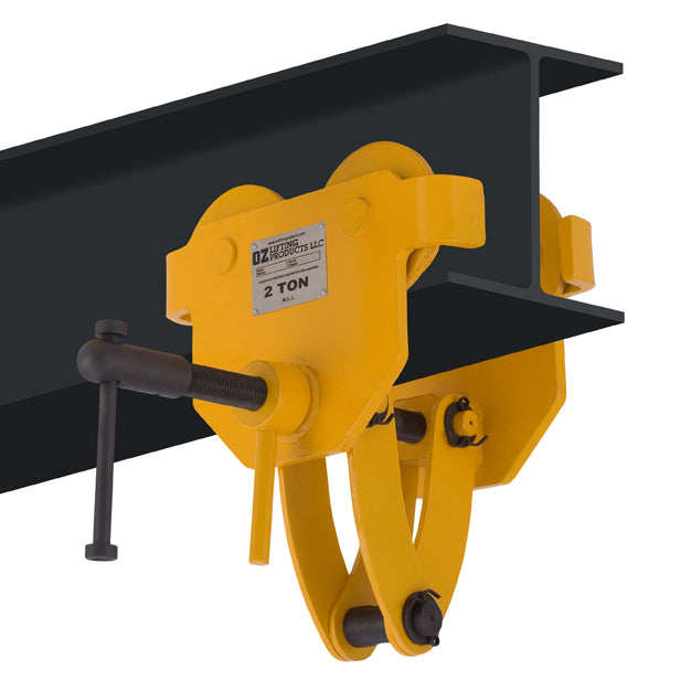 OZ Lifting Quick Adjust Trolley– The OZ Lifting quick adjust trolley is designed for super quick attachment to most I, S, and W beams. The trolley features a safety handle lock for added protection and is available in lifting capacities ranging from 0.5 tons to 10 tons. The trolley is designed for use with manual or powered hoists. – Now available at MTN Shop US. - imagen 3