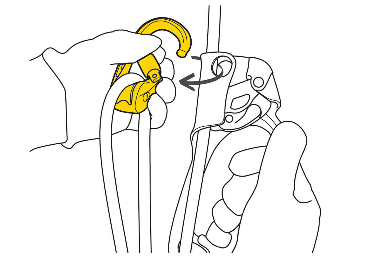 Petzl ROLLCLIP Z Pulley With TRIACT-LOCK Carabiner - May be used as Directional Point on Upper Attachment Point of ASCENSION Handled Rope Clamp - imagen 2