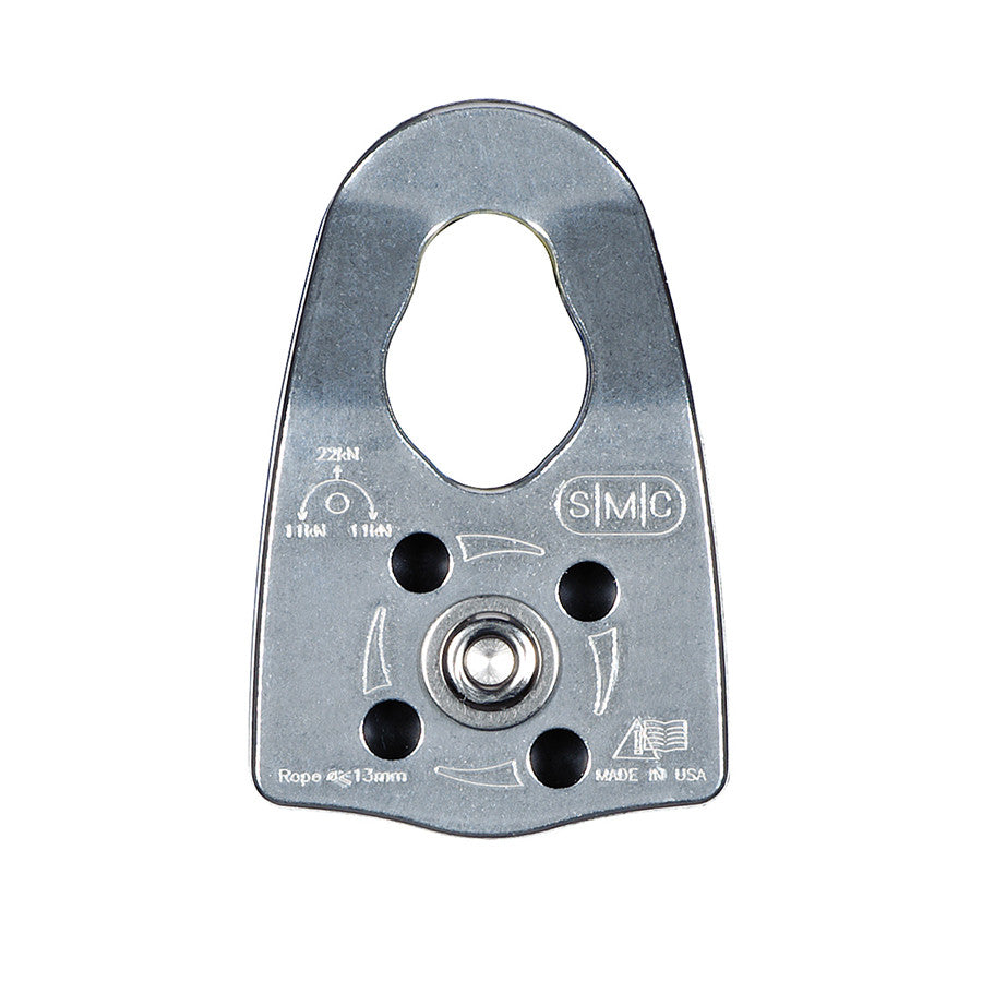 PMI SMC CRx Crevasse Rescue Pulley– The SMC CRx Pulley small yet strong and efficient. Includes prusik minding capability for use in a 2-to-1 C-system or a 3-to-1 Z-system. Supports rope up to 1/2" – Now available at MTN Shop US. - imagen 4