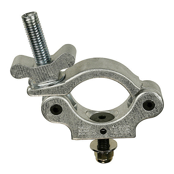 The Light Source Mega-Slim Coupler MSCM-1/4CS — silver lighting clamp with 1/4" flat head bolt for smaller lighting fixtures on pipe and truss tube. - imagen 6
