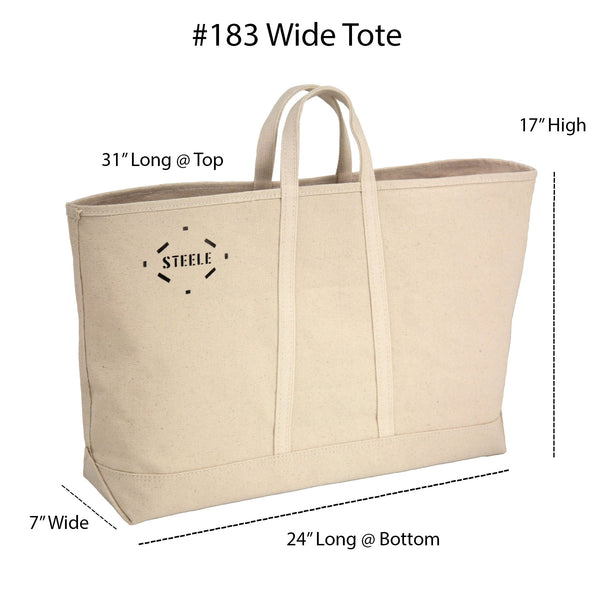 Steele Canvas Basket Corp Natural Canvas Tote Bag - Wide 5"– – Now available at MTN Shop US.