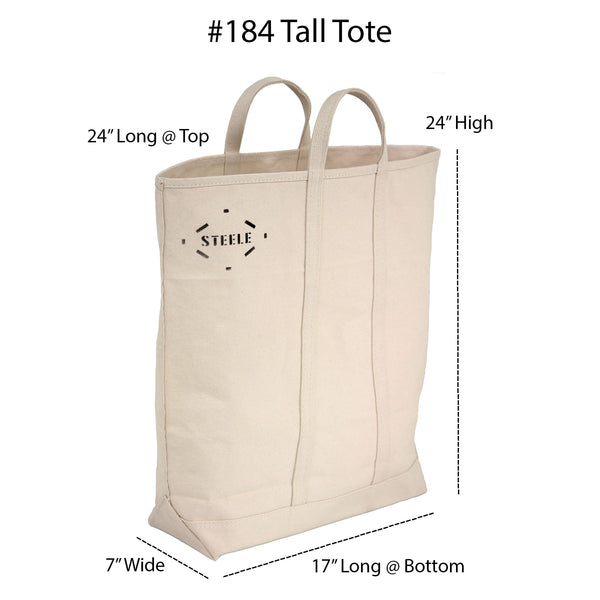 Steele Canvas Basket Corp Natural Canvas Tote Bag - Tall 5"– – Now available at MTN Shop US.