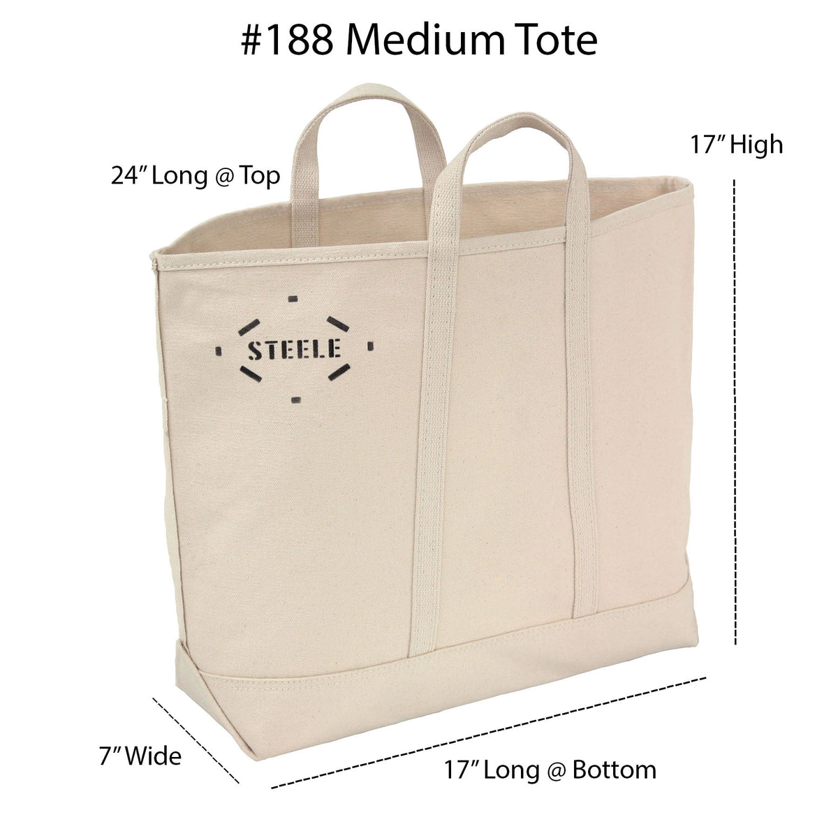 Steele Canvas Basket Corp Natural Canvas Tote Bag - Medium– – Now available at MTN Shop US. - imagen 6