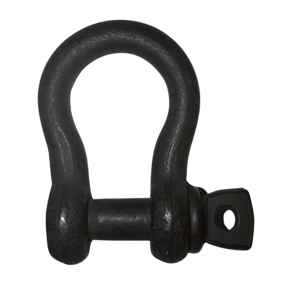 Green Pin Theatre Shackle SC small matte black shackle side view - imagen 5