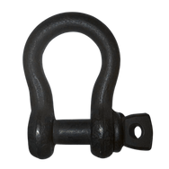 Green Pin Theatre Shackle SC small matte black shackle side view - imagen 5