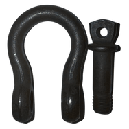 Green Pin Theatre Shackle SC bow shackle showing recessed chamber in eye - imagen 6