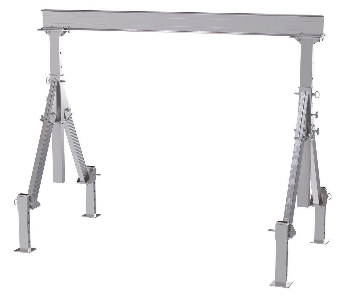 Grúas pórtico de aluminio de altura ajustable de Vestil Manufacturing Corp con opción de nivelación ajustable: ahora disponibles en MTN Shop US. - imagen 3