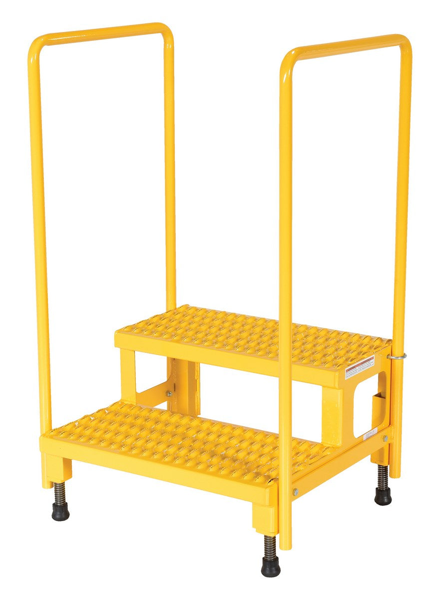 Vestil Manufacturing Corp Adjustable Step Stands with Handrail– – Now available at MTN Shop US. - imagen 2