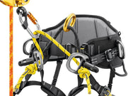 Petzl Knottable Attachment Bridge tied to the attachment points of a SEQUOIA tree care harness - imagen 3