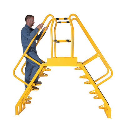 Vestil Manufacturing Corp Alternating Step Cross-Over Ladders– – Now available at MTN Shop US.