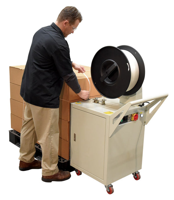 Vestil Manufacturing Corp Semi-Automatic Pallet Probe Strapping Machine– – Now available at MTN Shop US.