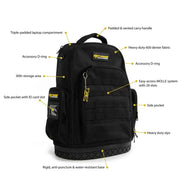 Dirty Rigger Technicians Backpack– The Dirty Rigger Gear Bag has 12 liters of space for tools, tablets, and more. This padded tool bag with shoulder strap is ideal for riggers, construction use, and more. – Now available at MTN Shop US. - imagen 2