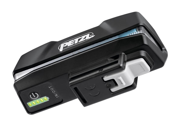 Black Petzl R1 rechargeable battery for XENA® headlamp
