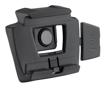 Petzl Slot Adapt plate for mounting headlamps on Petzl VERTEX or STRATO helmets, allows headlamp tilting.