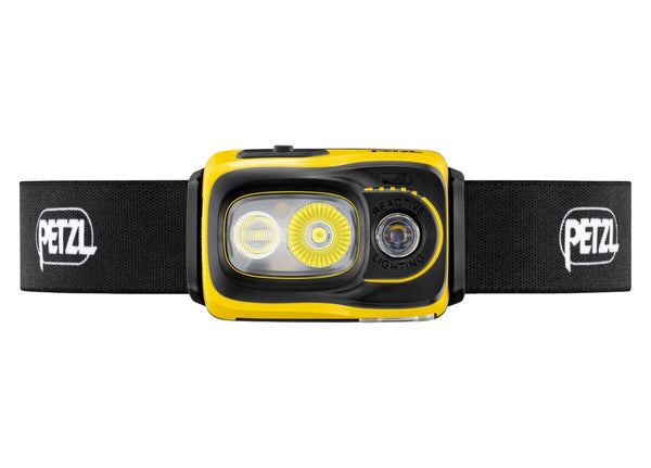Petzl Rechargeable Swift ® RL Headlamp, Reactive Lighting, 1100 lumens, E810AB00 – Compact, powerful, lightweight, and rechargeable headlamp featuring, reactive lighting technology®. 1100 lumens. For the workshop, small maintenance jobs, or concerts. – Now available at MTN Shop US.