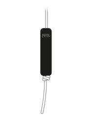 Black Petzl pipe ballast for stabilizing tripods and anchors.