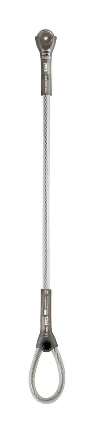 Petzl Wire Strop anchor strap made of 6.5 mm galvanized steel with two different sized terminations for versatile configurations. Features a polyurethane sheath for easy handling and UV protection.  - imagen 2