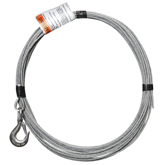 OZ Lifting Galvanized Wire Rope Assembly 3/16″