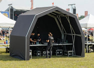 Konligo heavy duty tent used for a product launch stand at a brand activation outdoors - imagen 6