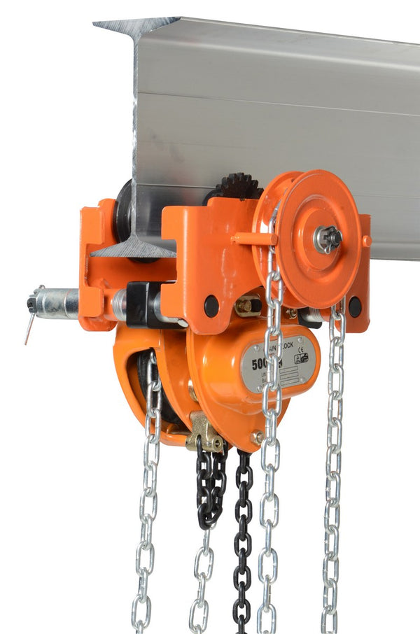 Vestil Manufacturing Corp Low Headroom Combination Chain Hoist/Trolley– – Now available at MTN Shop US.