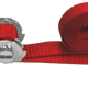 Lift All 1"X 8 Ft W/Coated S-Hooks Motorcycle Strap Red W/Ratchet Load Hugger Tiedown