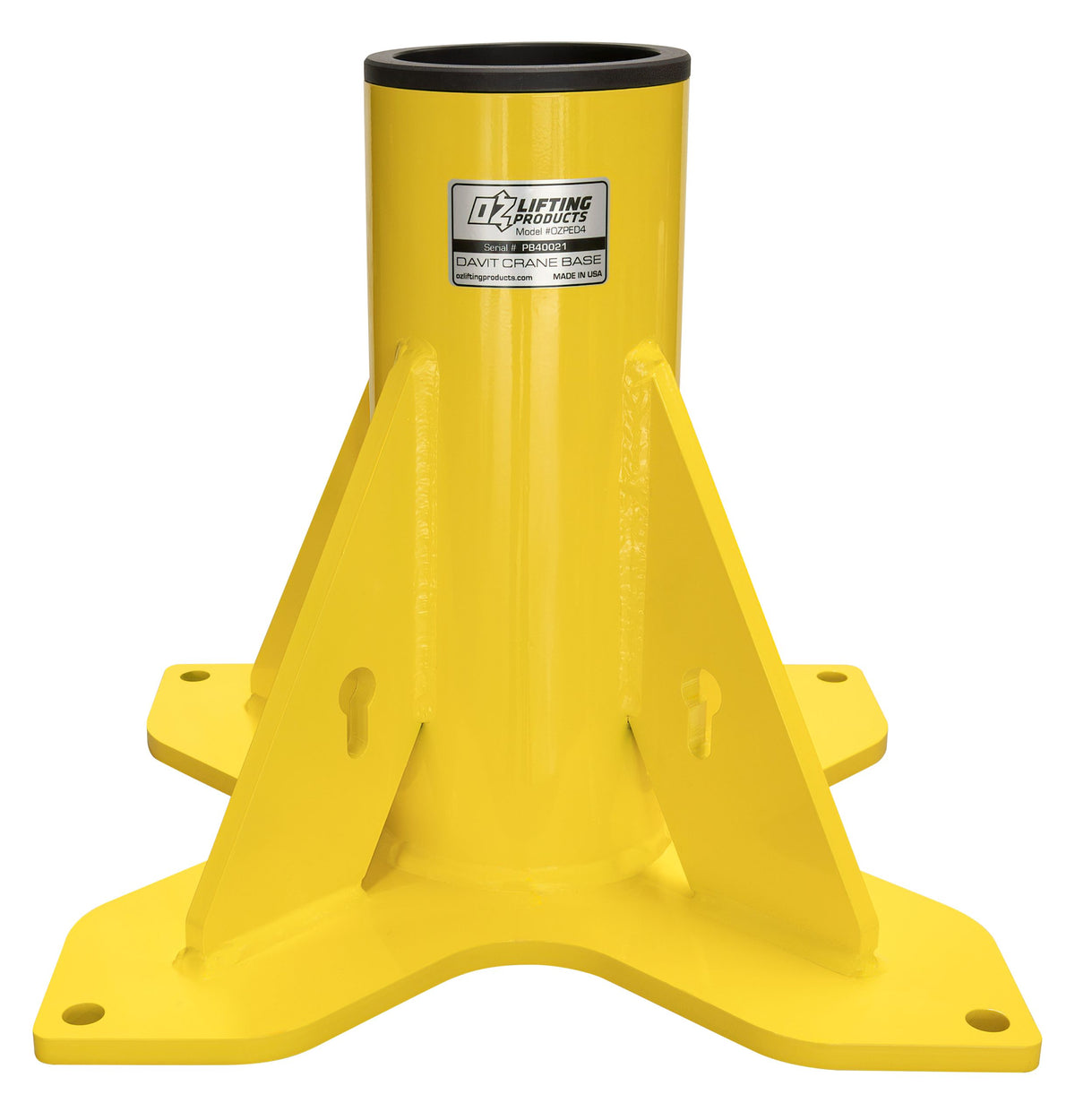 OZ Lifting Pedestal Base for Davit Crane OZPED4
 - imagen 3