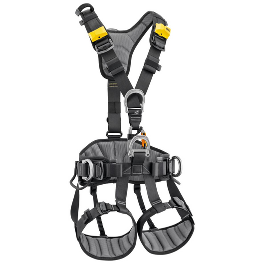 AVAO® International Version – Explore the AVAO® International Version: a comfortable, versatile harness designed for work at height. Easy adjustments, optimal support, and efficient tool organization with durable connection points. CE and ANSI certified. – Now available at MTN Shop US.