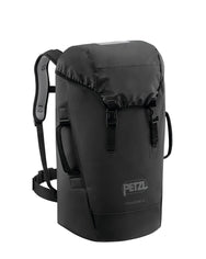 Petzl Transport 45 – Durable 45L backpack Black for heavy-duty use, featuring thermoformed foam padding and high-strength TPU material.