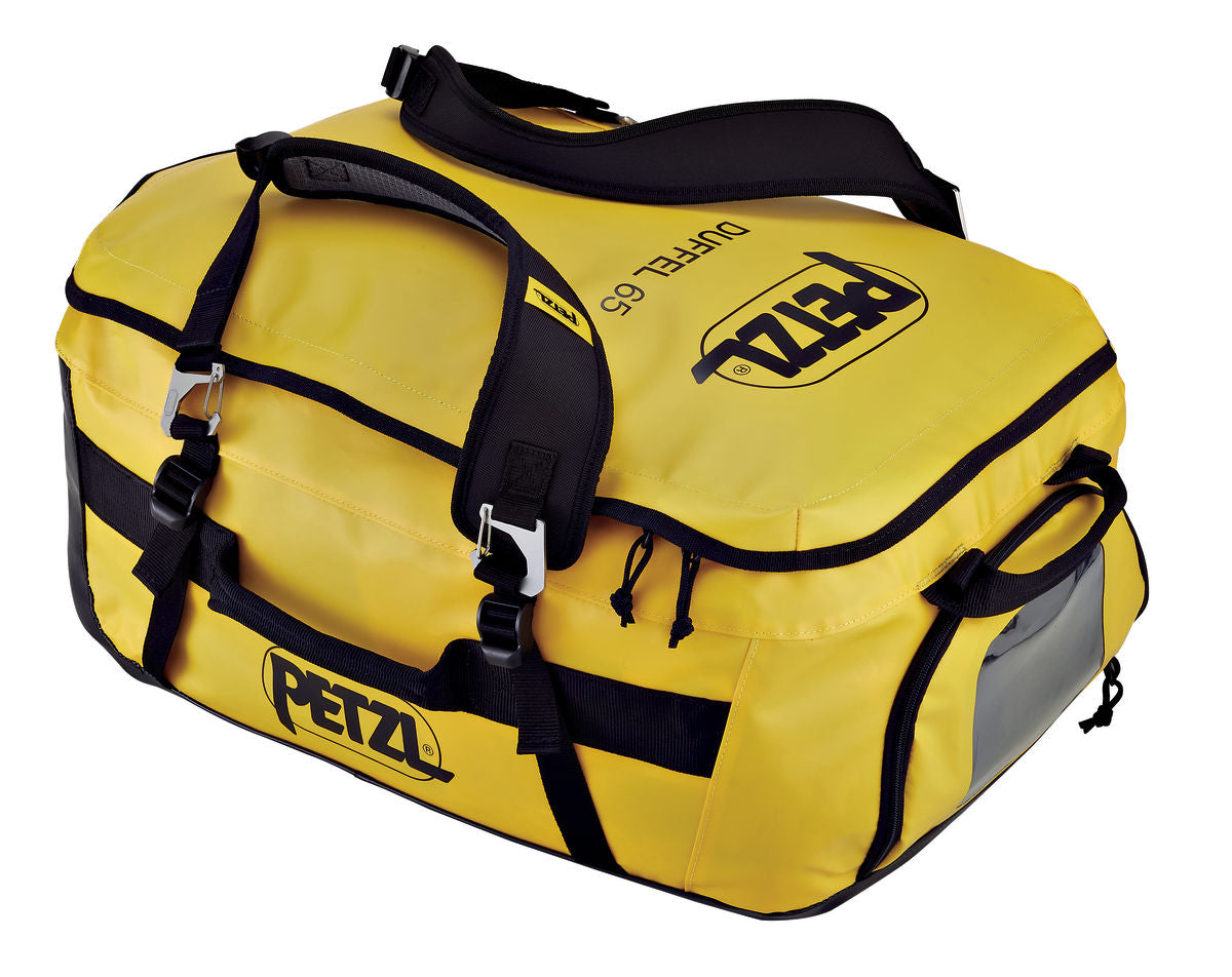 Mochila Petzl Duffel 65L negra y amarilla. - imagen 6