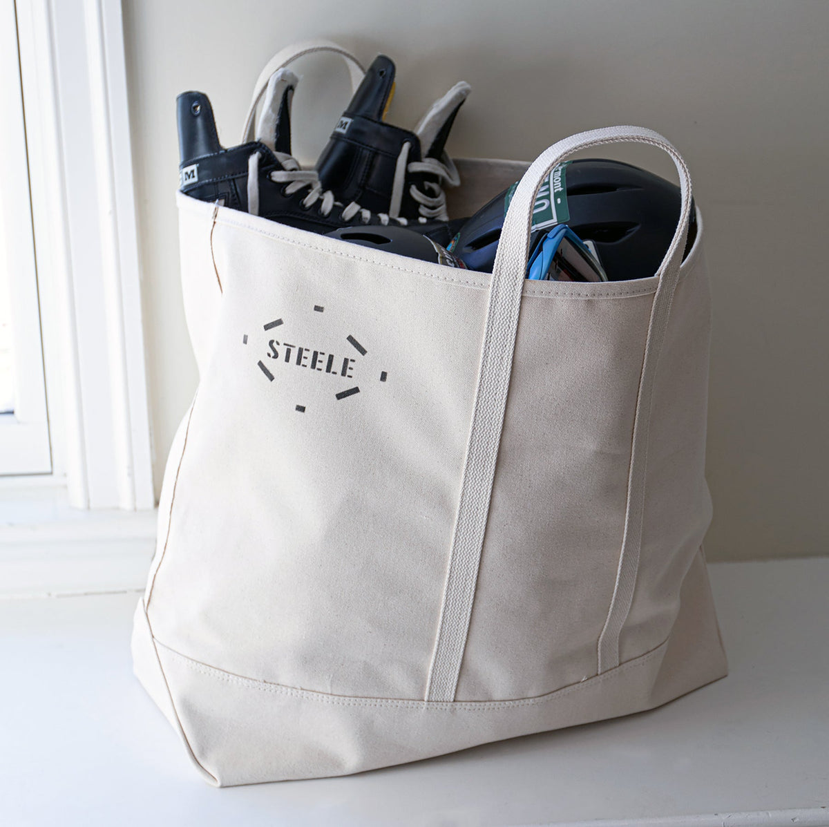 Steele Canvas Basket Corp Natural Canvas Tote Bag - Large 5"– – Now available at MTN Shop US. - imagen 5