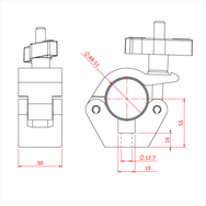 Doughty Clamp with Easy Grip Handle - imagen 3