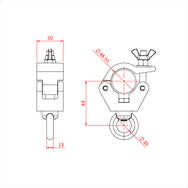 Doughty Hanging Clamp – 340Kg - imagen 3