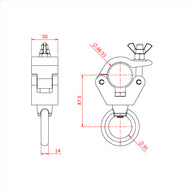 Doughty Hanging Clamp – 500Kg - imagen 3